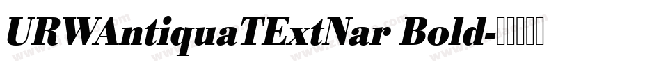 URWAntiquaTExtNar Bold字体转换
